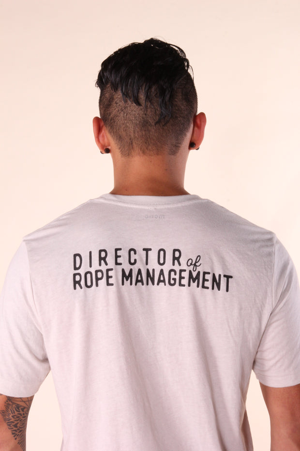 rock climbing t-shirt - director of rope management - monopkt