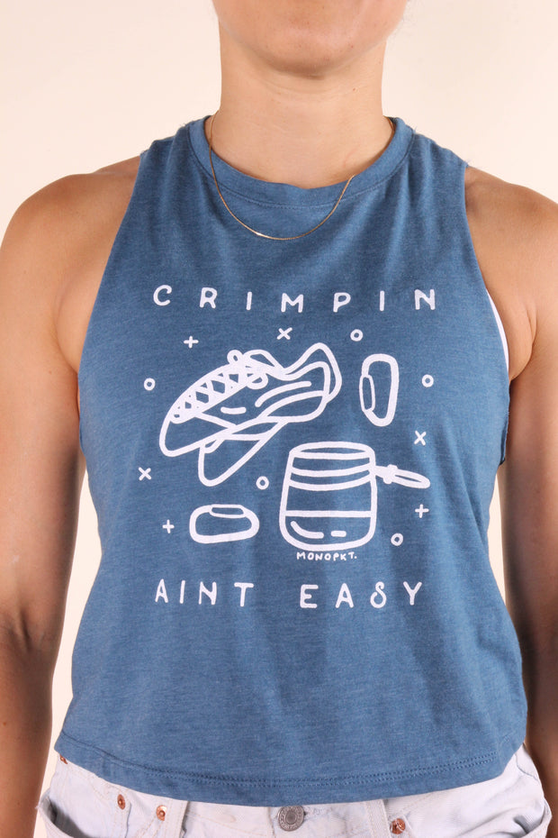 rock climbing shirt women - crimpin aint easy - monopkt