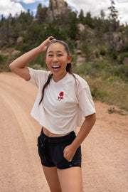 Have a Nice Climb - Women's Jersey Cropped Tee