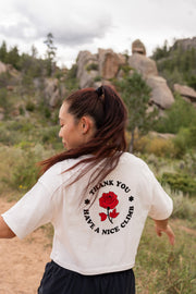 Have a Nice Climb - Women's Jersey Cropped Tee