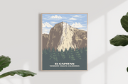 El Capitan - Crag Cards - Rock Climbing Artwork