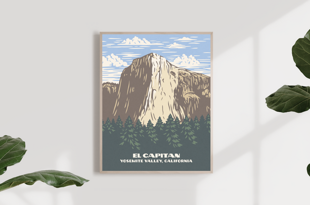 El Capitan - Crag Cards - Rock Climbing Artwork