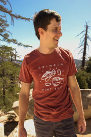 rock climbing shirt - crimpin aint easy - monopkt