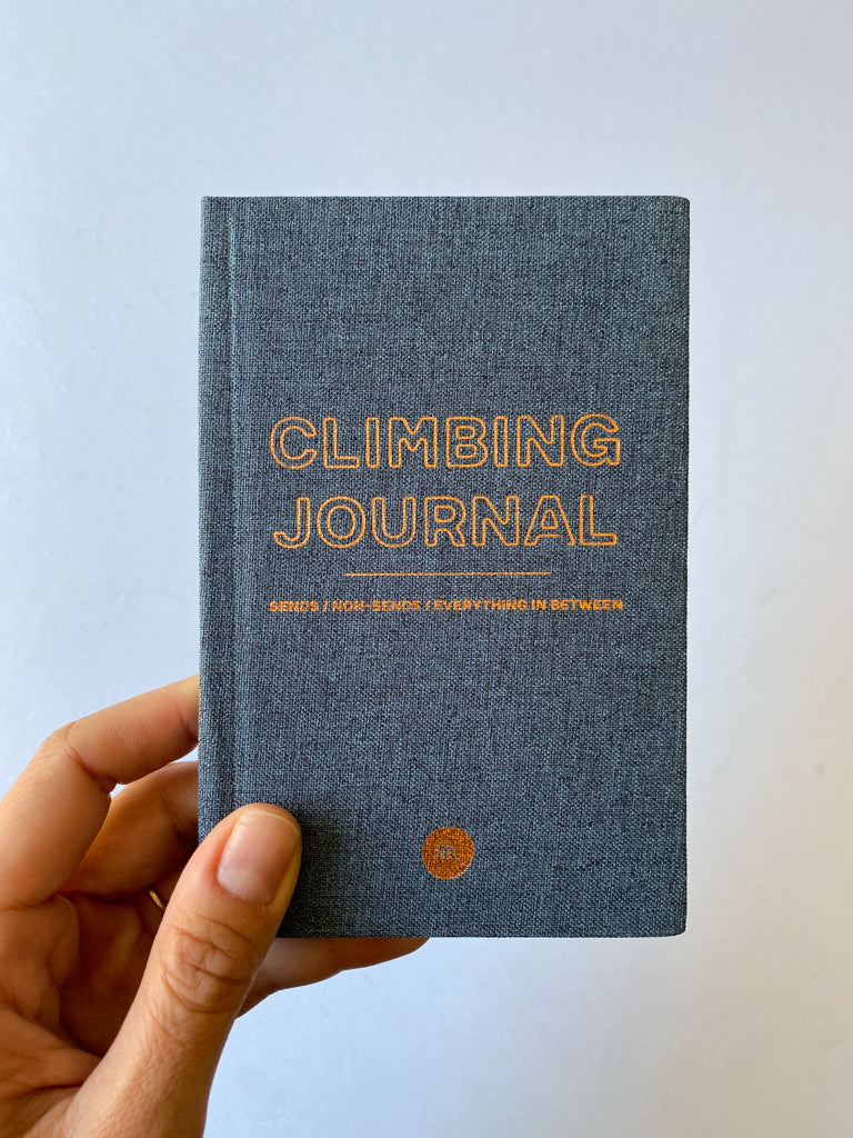 Rock Climbing Journal - Hardcover - Denim