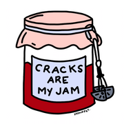 rock climbing sticker - cracks are my jam - monopkt