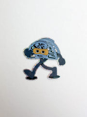 Walking Cam Sticker, Rock Climbing Sticker, Trad Climbing Sticker, Rock Climber,