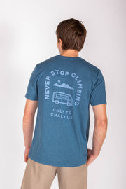 rock climbing shirt - never stop climbing - monopkt