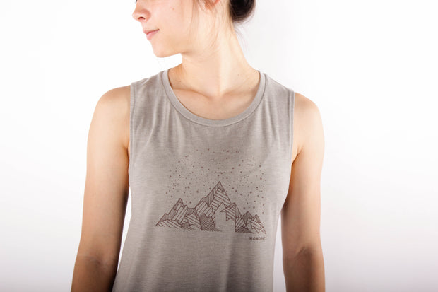midnight mountains - rock climbing shirt women's - monopkt